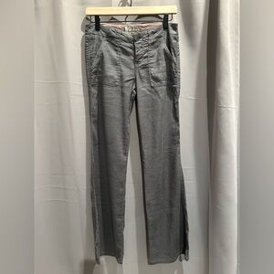 Level 99 for Anthropologie | Gray Flare Linen blend Pants | Women’s Size 26